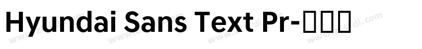Hyundai Sans Text Pr字体转换
